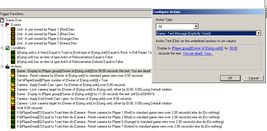 triggers inside a Starcraft scenario